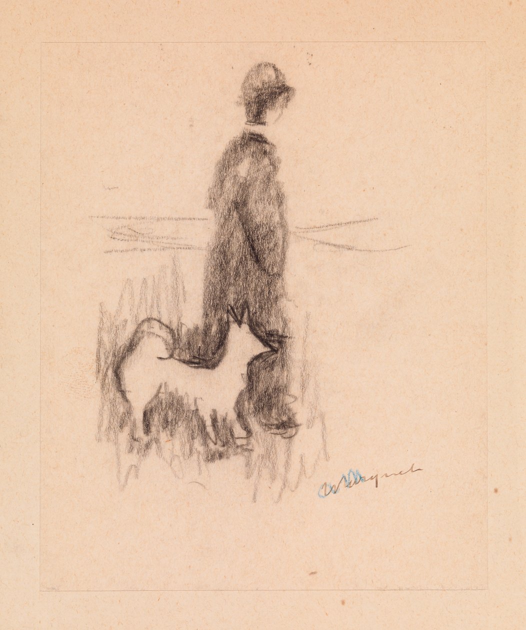 Figur og Hund af Albert Marquet