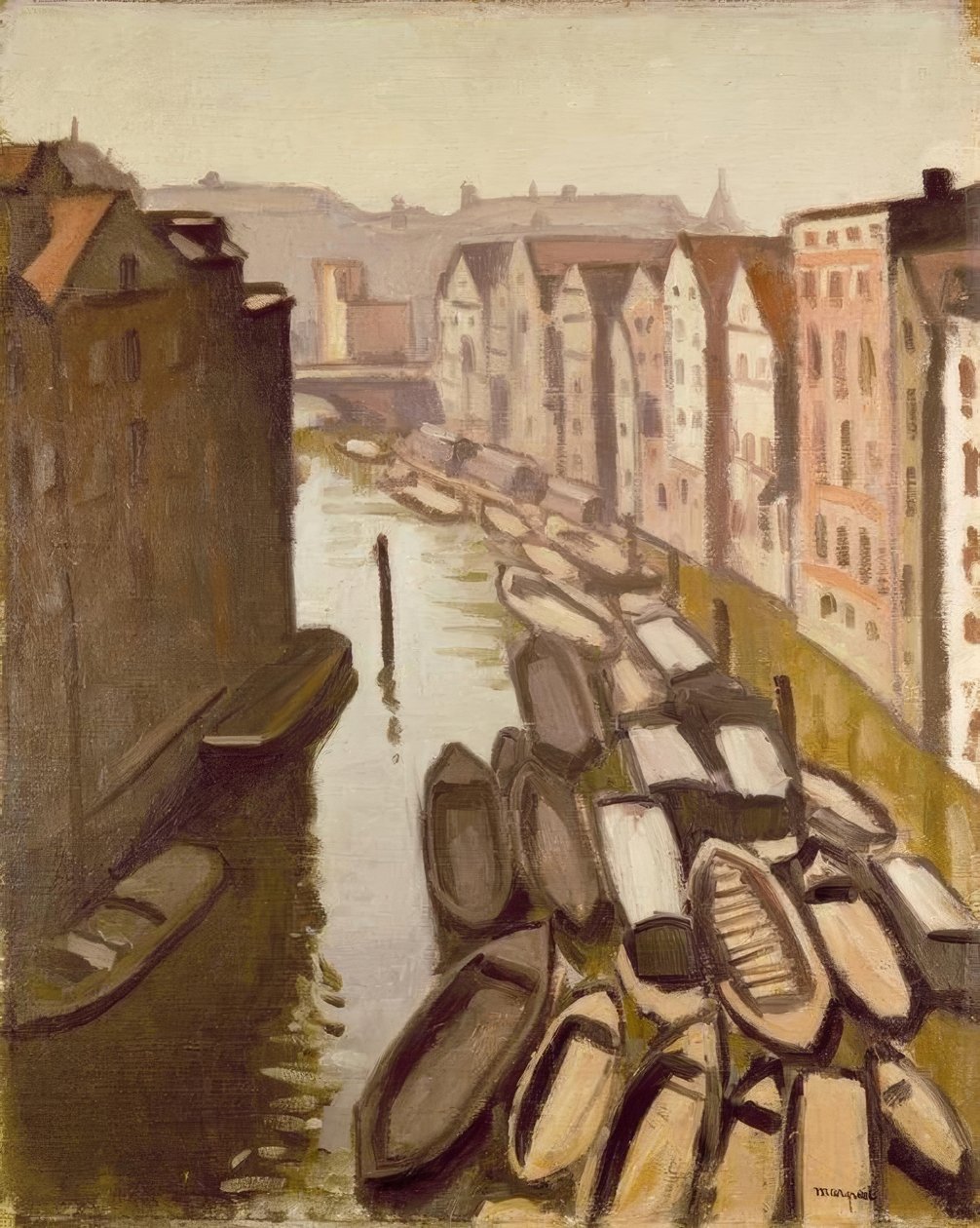 Flåde i Hamborg af Albert Marquet