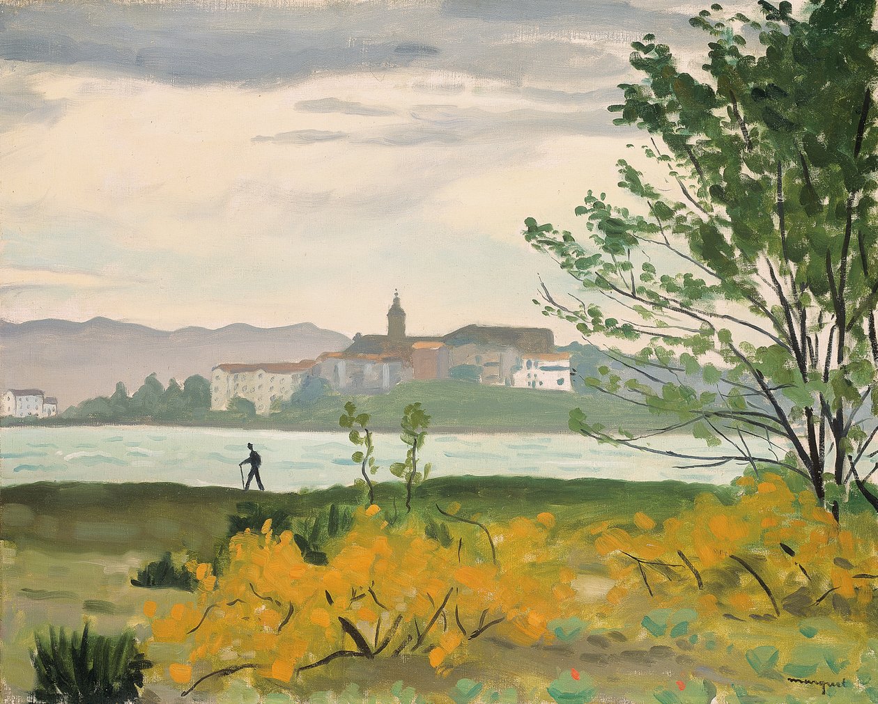 Hondarribia, udsigt over Hendaye, Le Promeneur af Albert Marquet