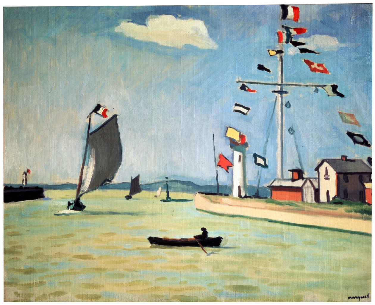 Honfleur Havn, c1911. af Albert Marquet