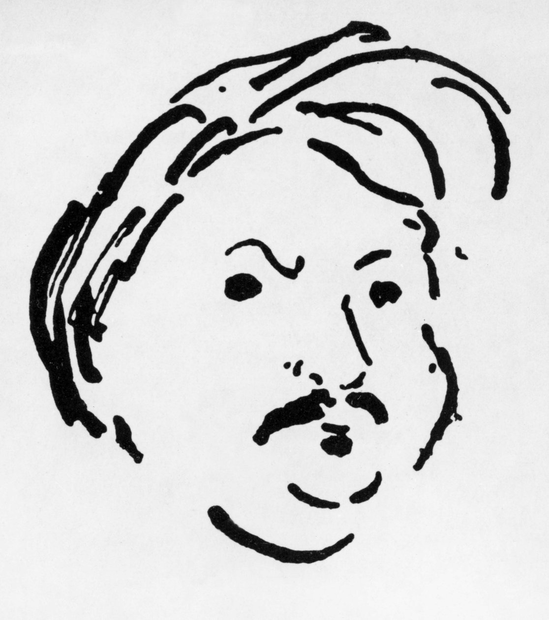 Honore de Balzac (litho) af Albert Marquet