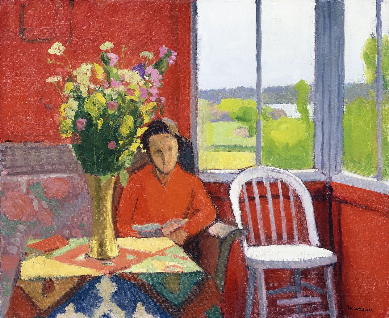Interiør i Hesnes, Norge af Albert Marquet