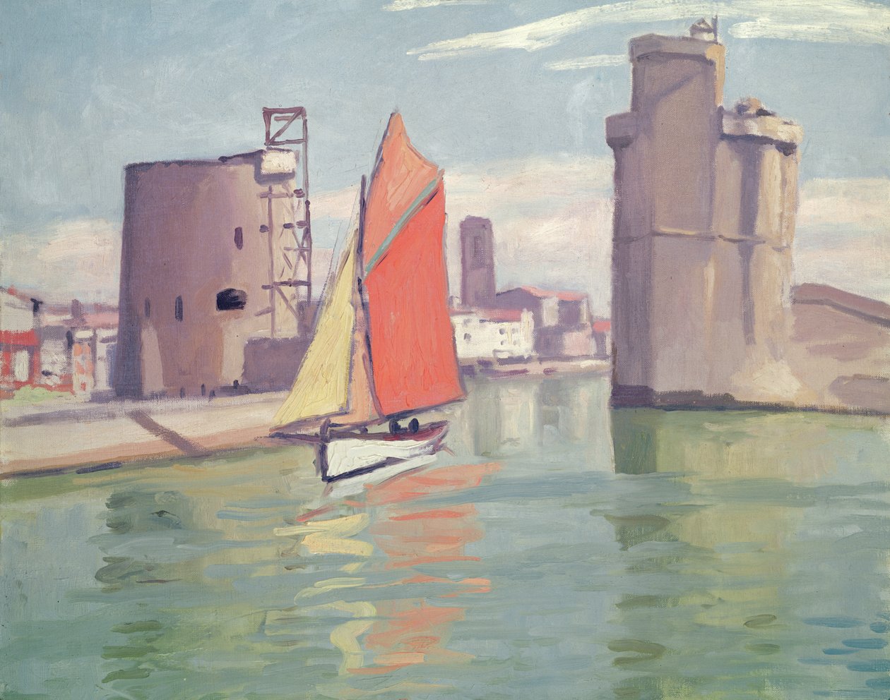 La Rochelle, den gamle havns to tårne set fra den ydre havn af Albert Marquet