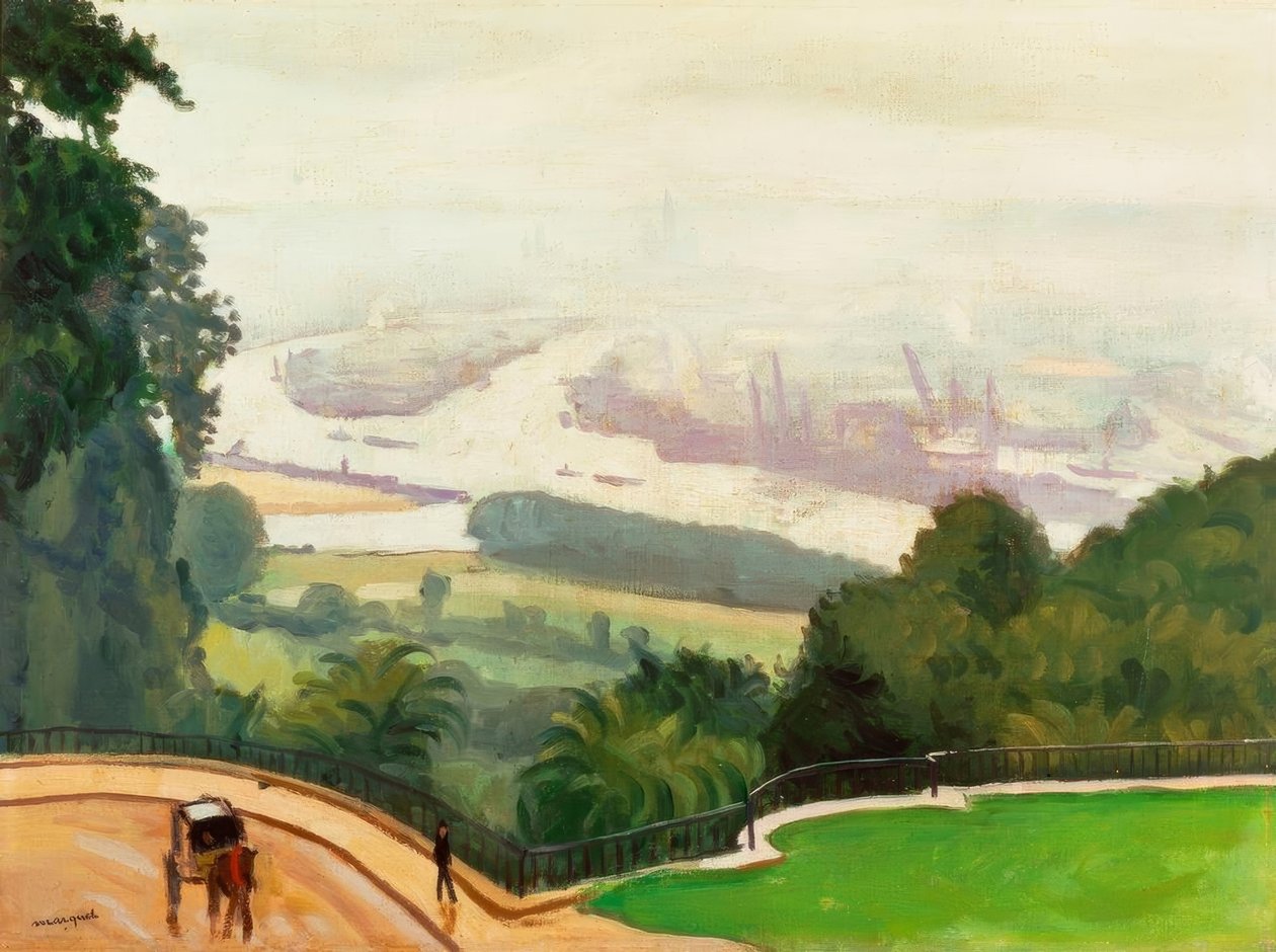 Rouen Havn af Albert Marquet