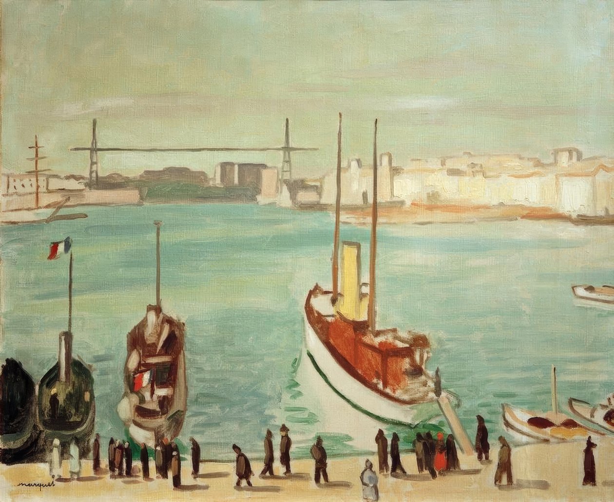 Havnen i Marseille af Albert Marquet