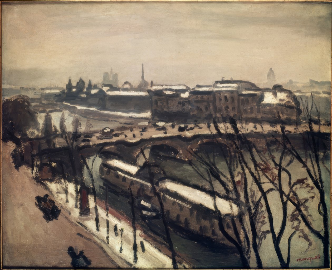 Havne ved Seinen af Albert Marquet