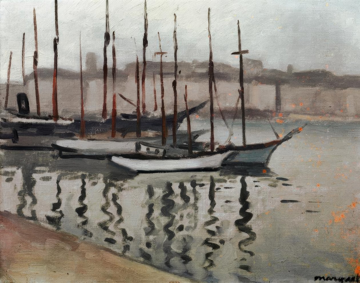 Marseille om vinteren af Albert Marquet
