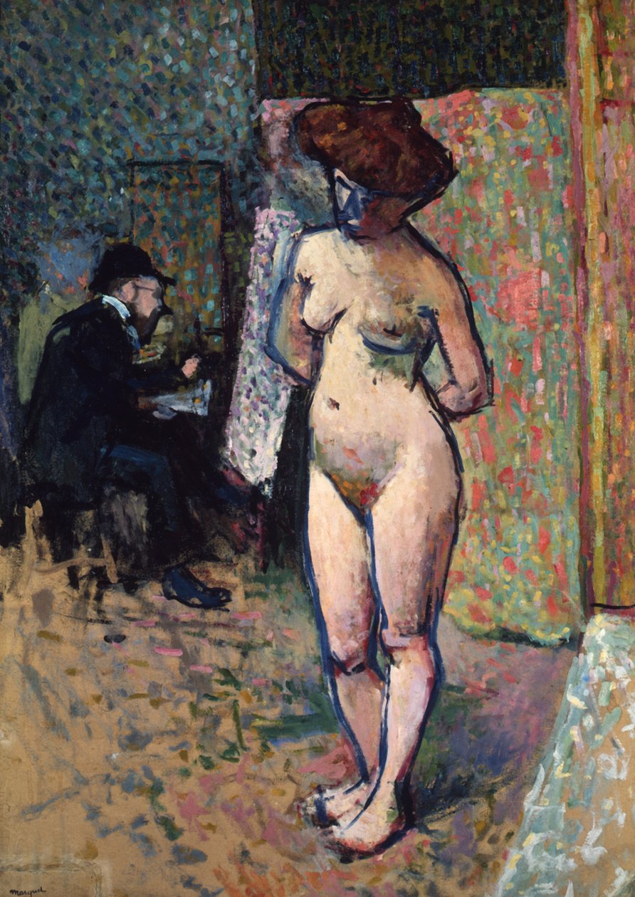 Matisse maleri i Manguins studie, 1904-1905 af Albert Marquet