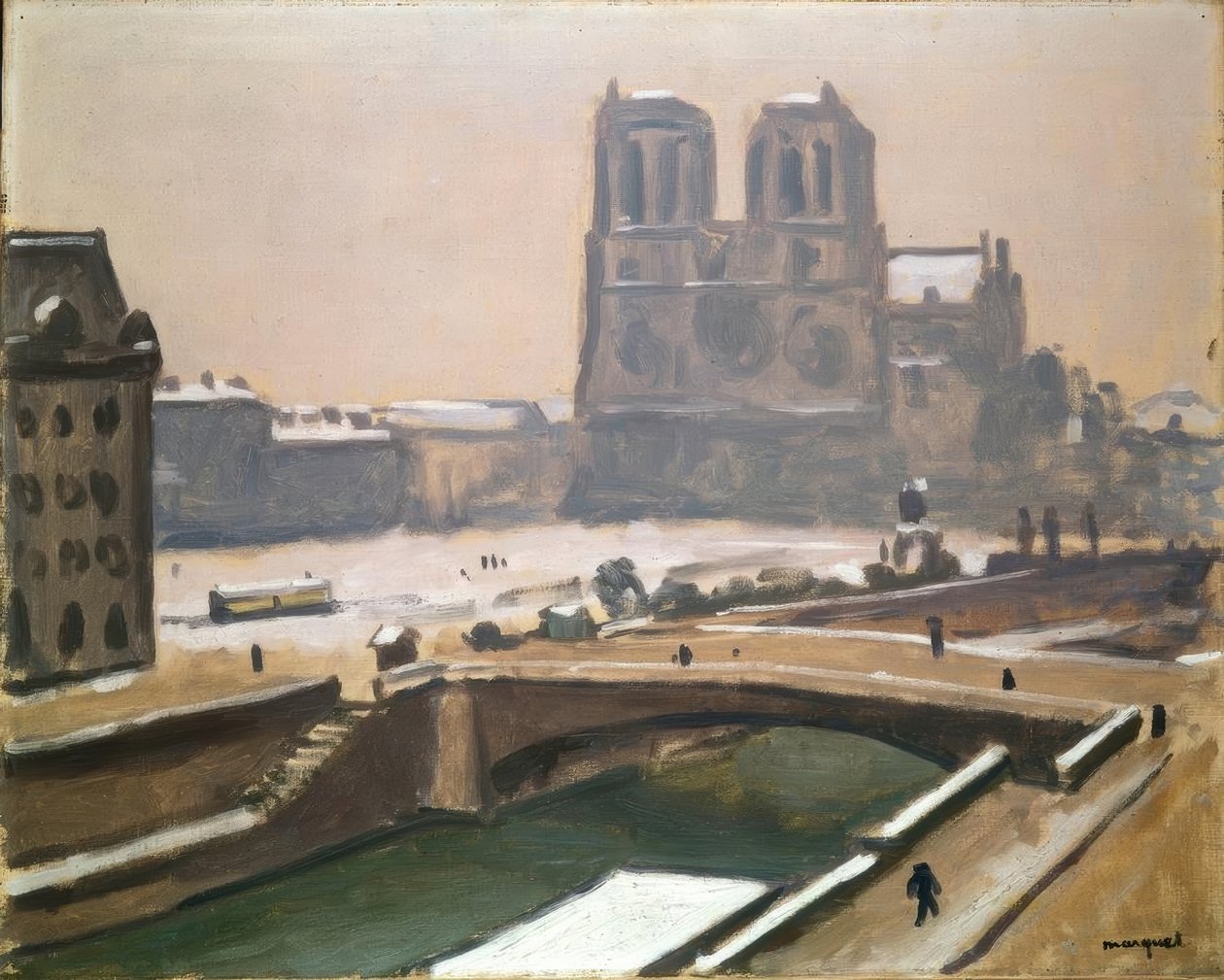 Notre-Dame i sneen af Albert Marquet