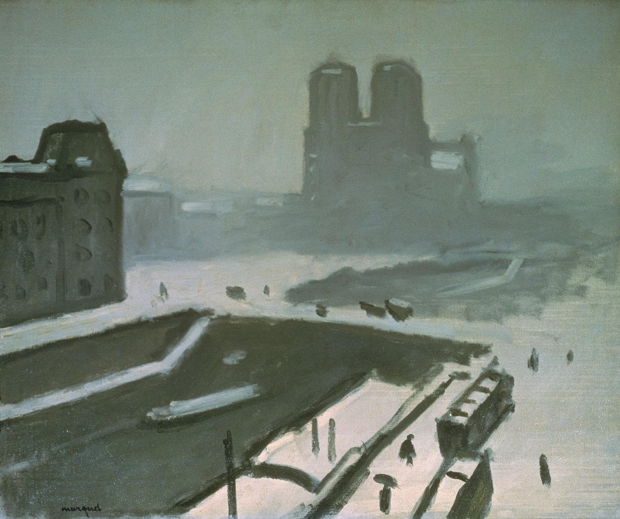 Notre Dame om vinteren af Albert Marquet