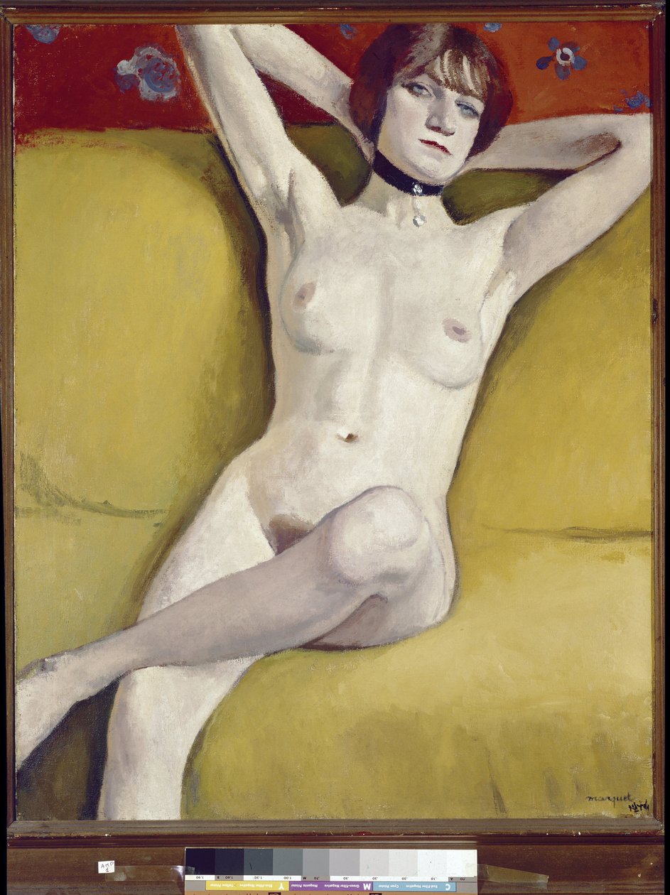 Nøgen på sofaen af Albert Marquet