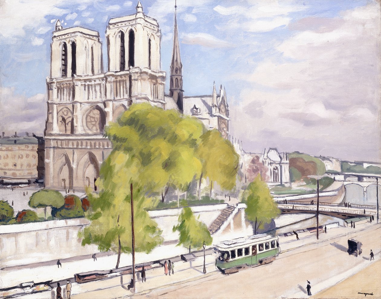 Paris, Seinen og Notre Dame af Albert Marquet