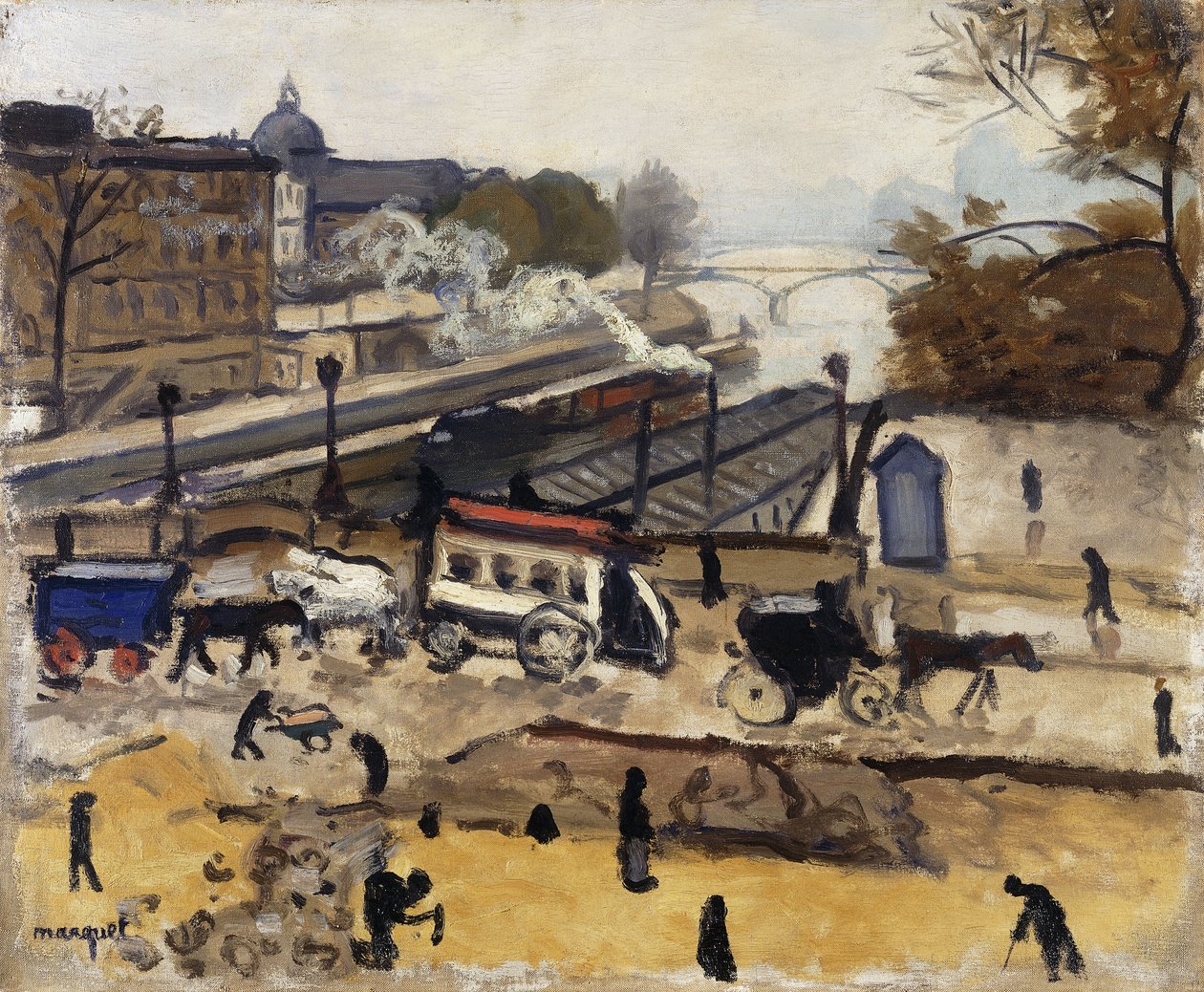 Paris, den nye bro, arbejde; Paris, Pont Neuf, fungerer af Albert Marquet