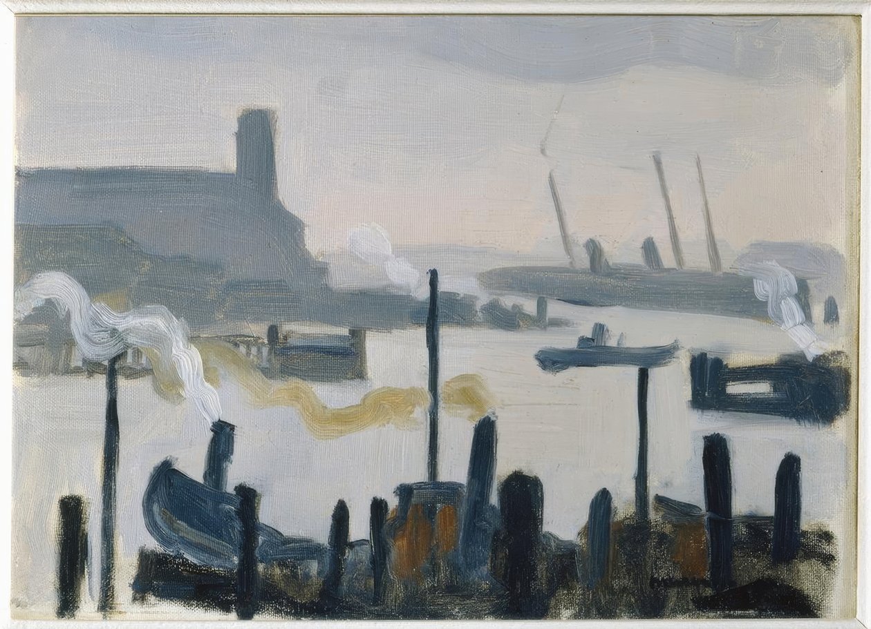 Hamborgs havn af Albert Marquet