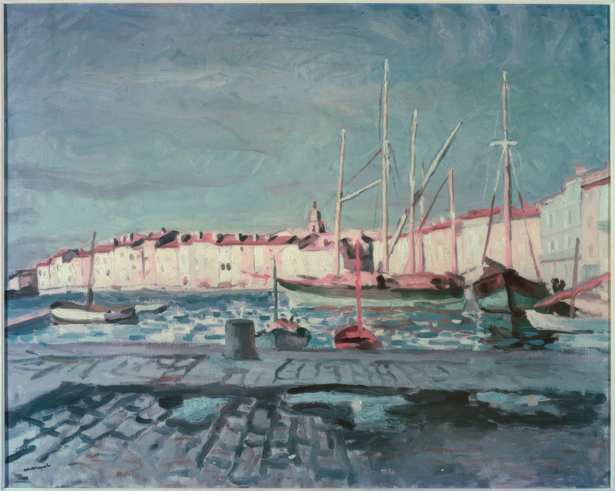 St-Tropez havn af Albert Marquet