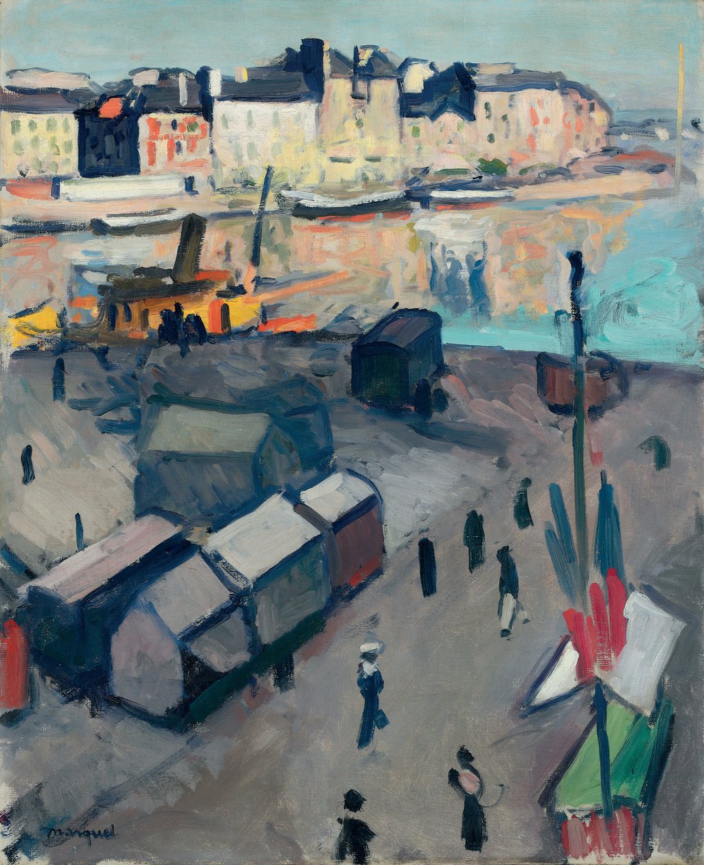 Port du Havre, c.1907 (oil on canvas) af Albert Marquet