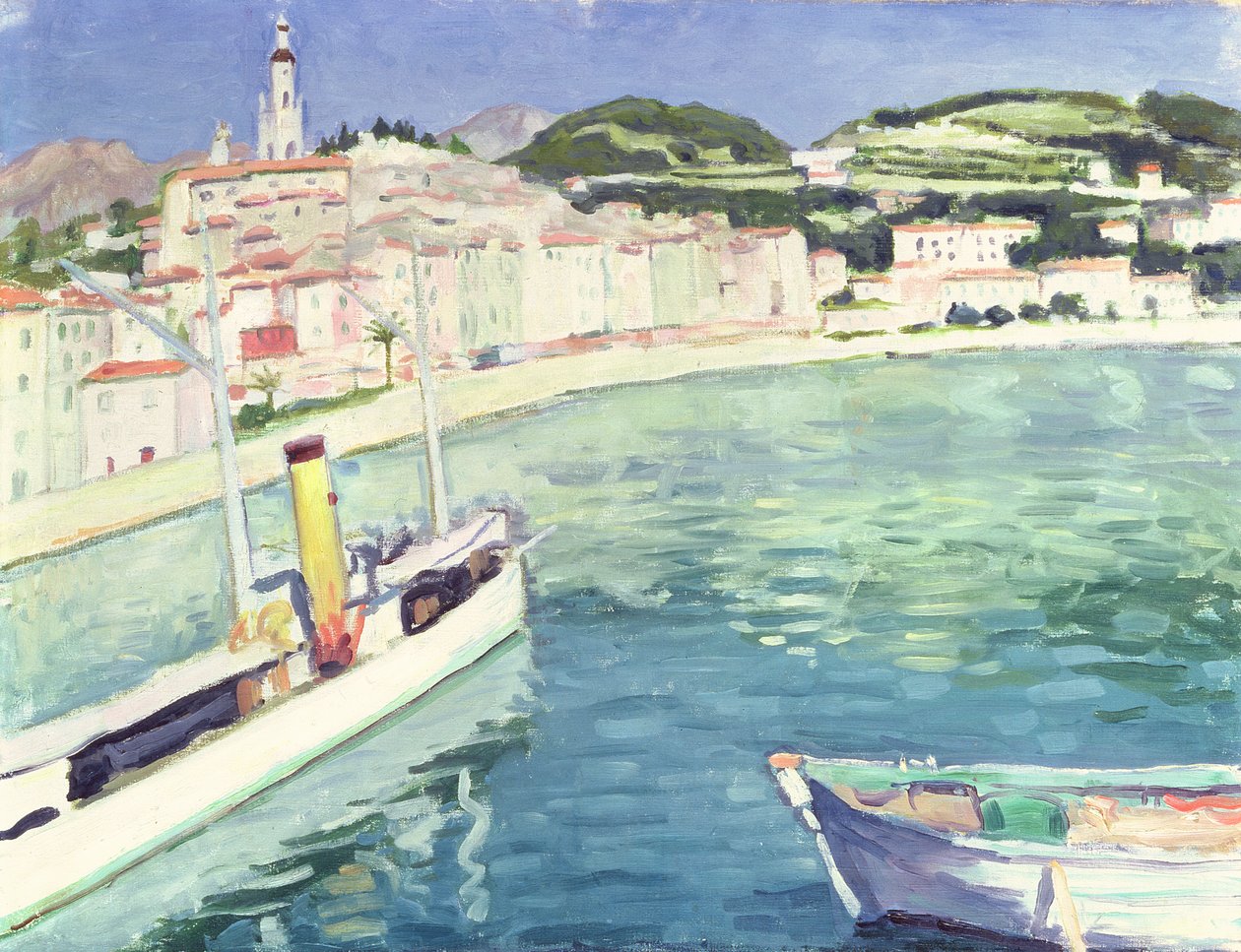 Havn i Menton af Albert Marquet
