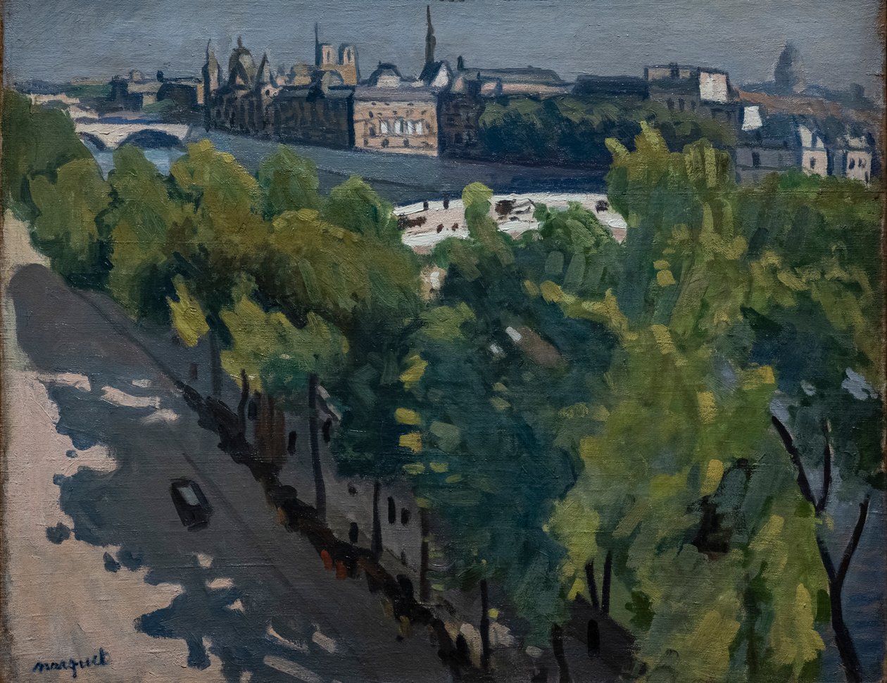 Quai du Louvre, ser mod Pont Neuf af Albert Marquet