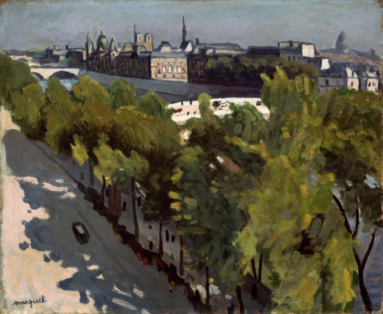 Quai du Louvre og Pont Neuf, 1906. af Albert Marquet