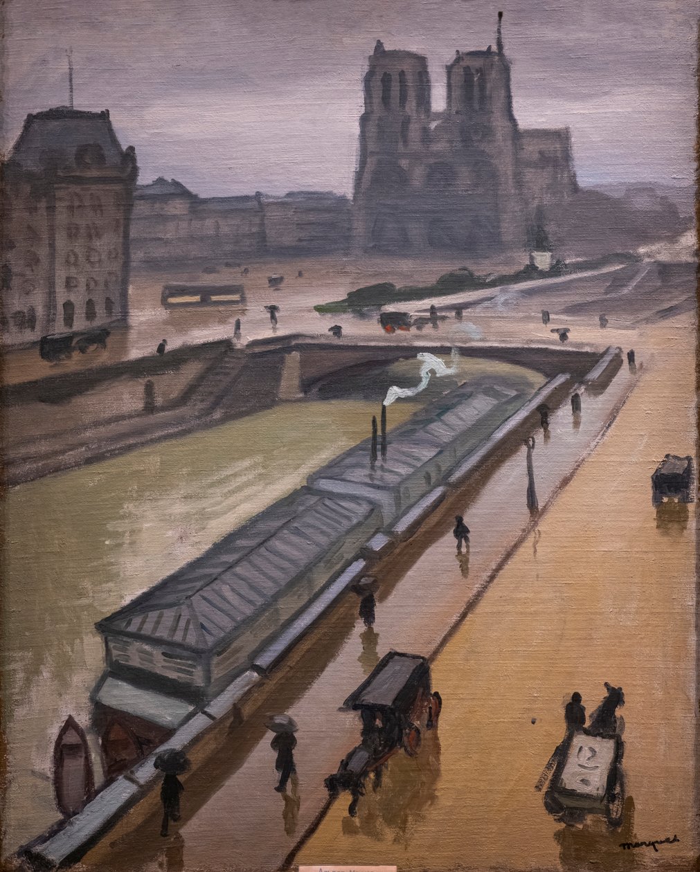 Regnvejrsdag. Notre Dame de Paris af Albert Marquet