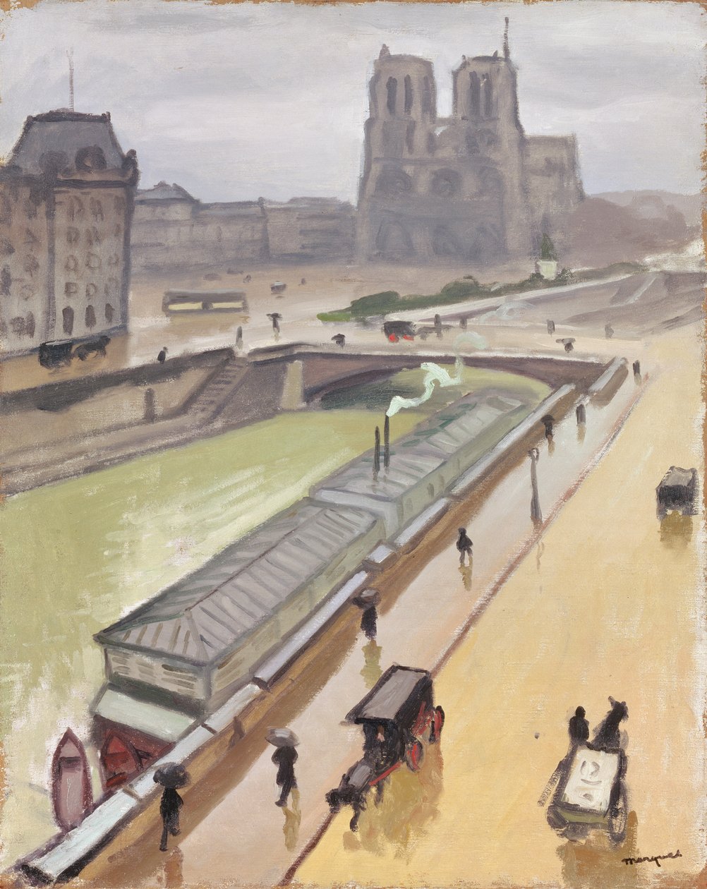 Regnvejrsdag i Paris af Albert Marquet