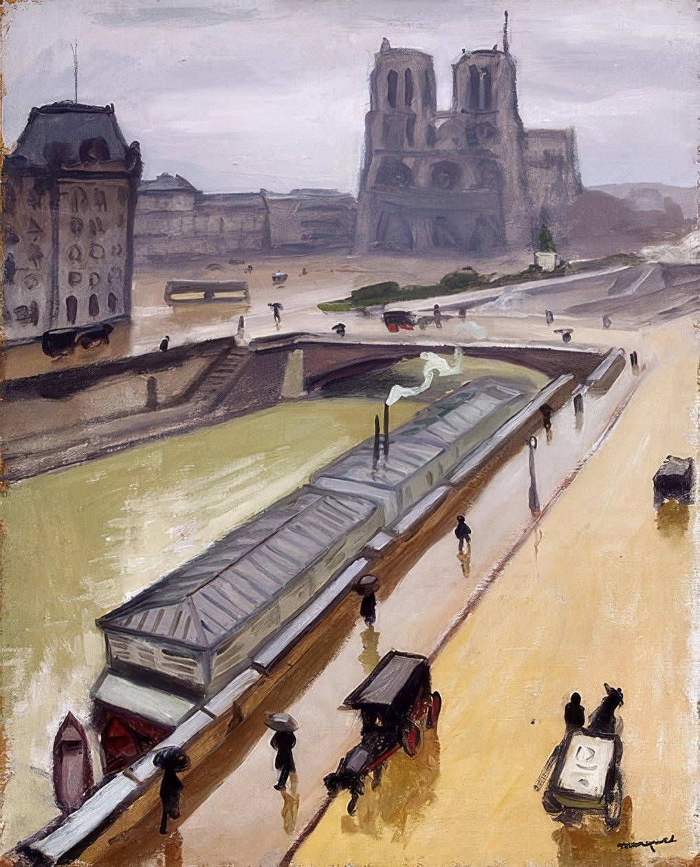 Regentag. Notre Dame af Paris. 1910 af Albert Marquet