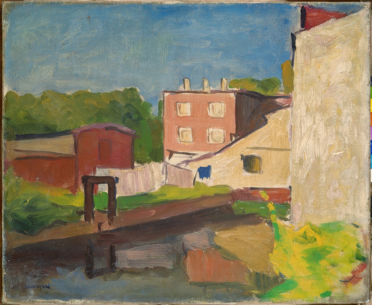 Lyserødt hus i Arcueil af Albert Marquet