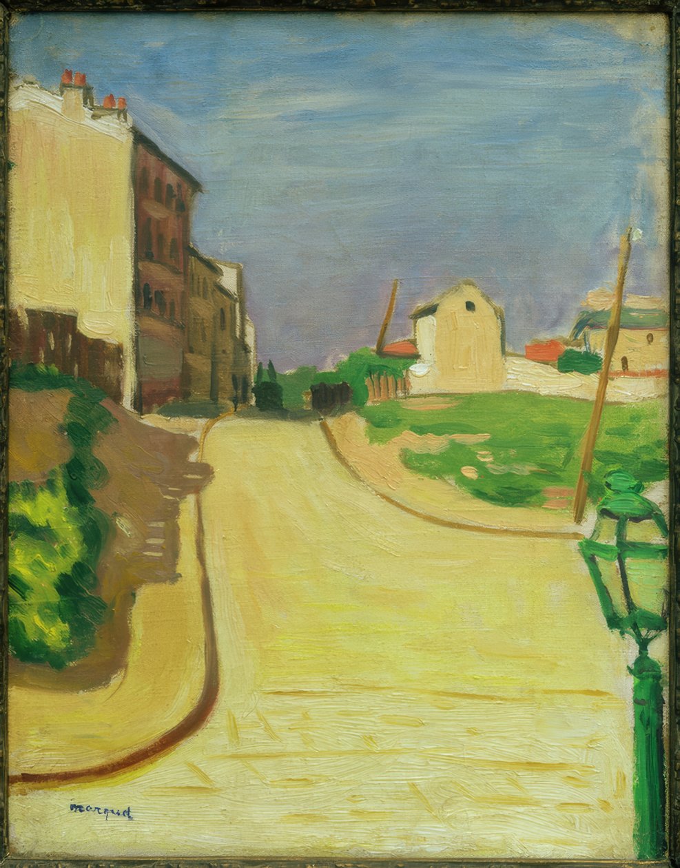 Gade med grøn lanterne af Albert Marquet