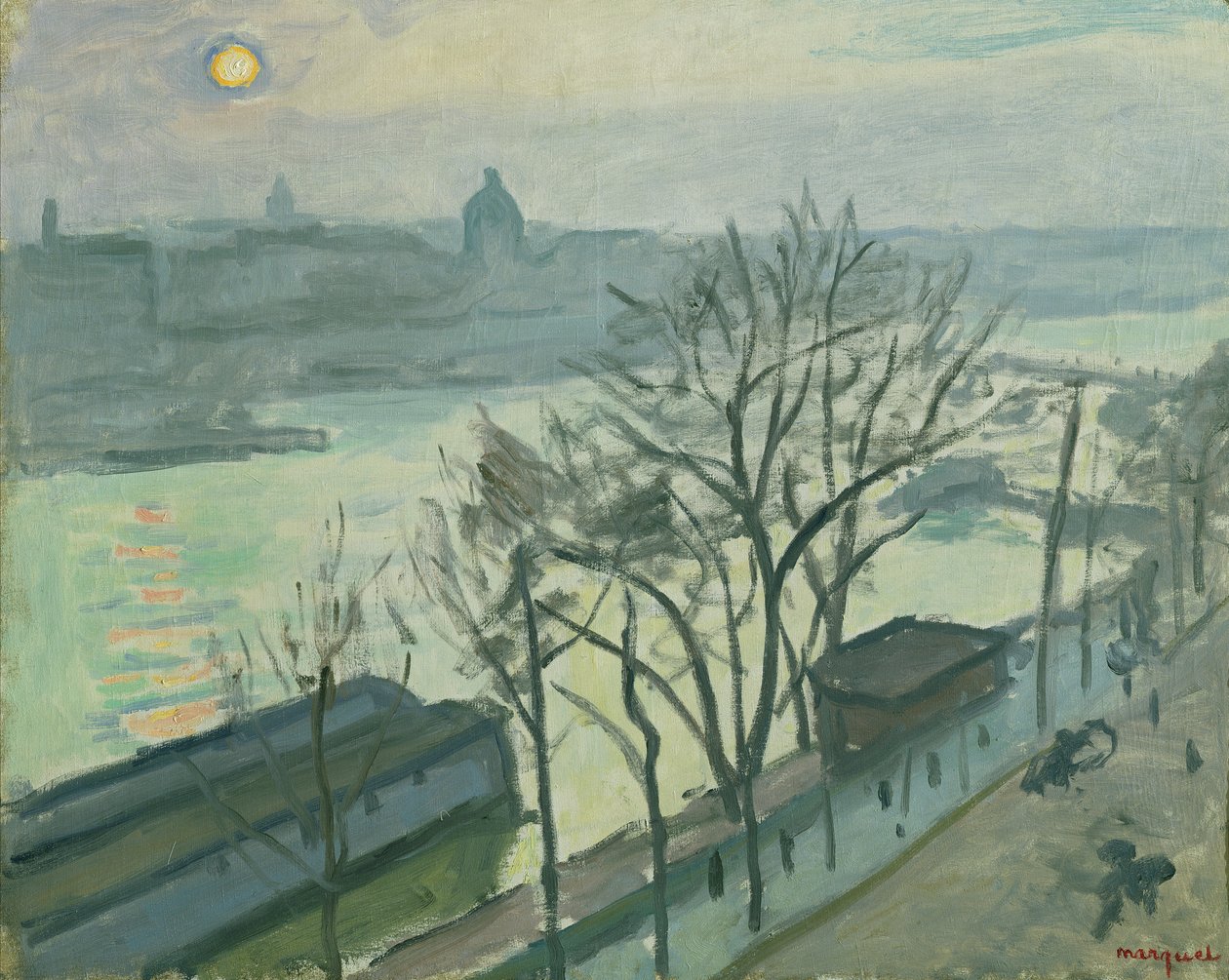Sol over Paris (Sol set gennem træerne), c.1910 af Albert Marquet