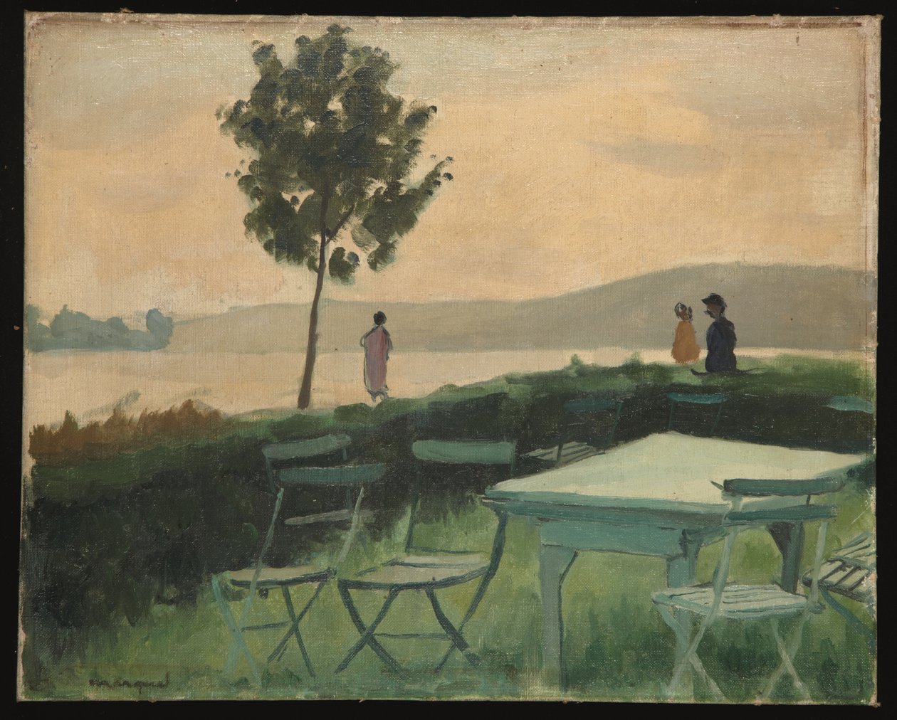 Terrasse i den gamle havn af Albert Marquet