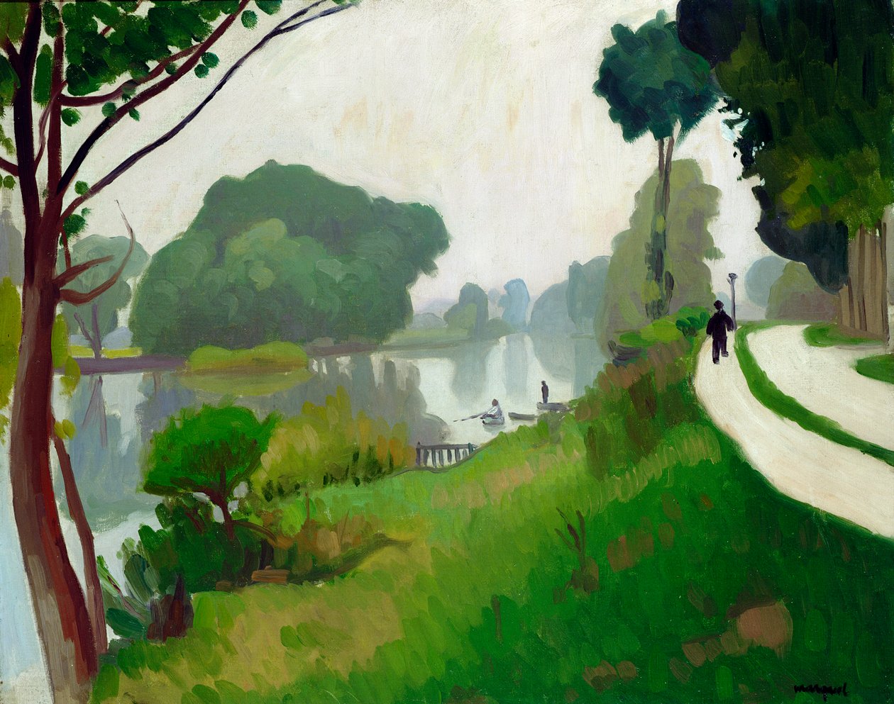 Marne ved Varenne-Saint-Hilaire af Albert Marquet