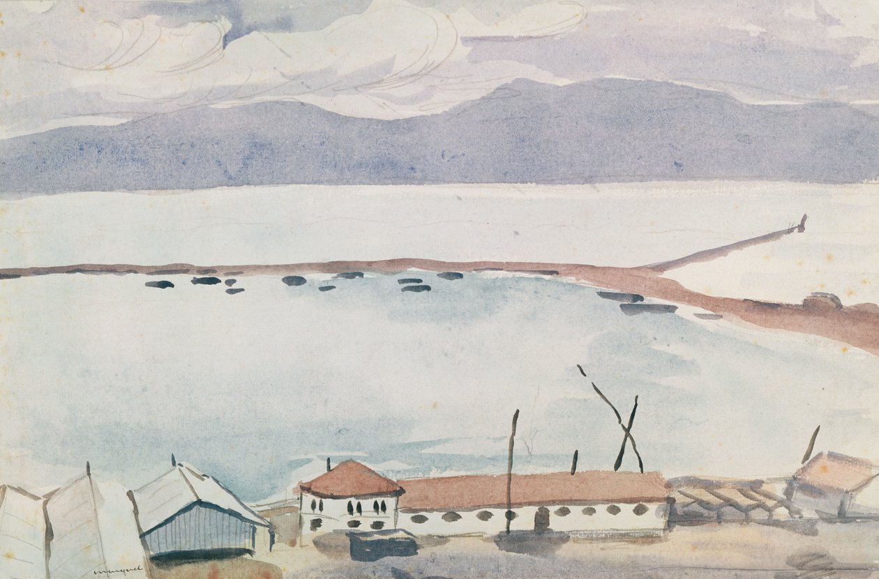 Havnen i Bougie, Algeriet af Albert Marquet