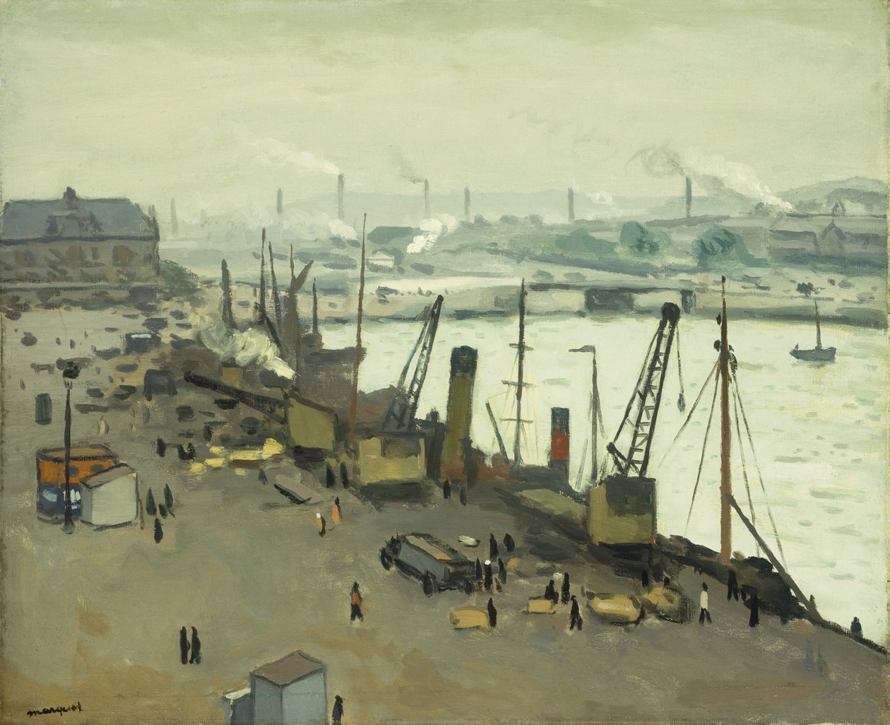 Havnen i Boulogne; Havnen i Boulogne sur Mer af Albert Marquet