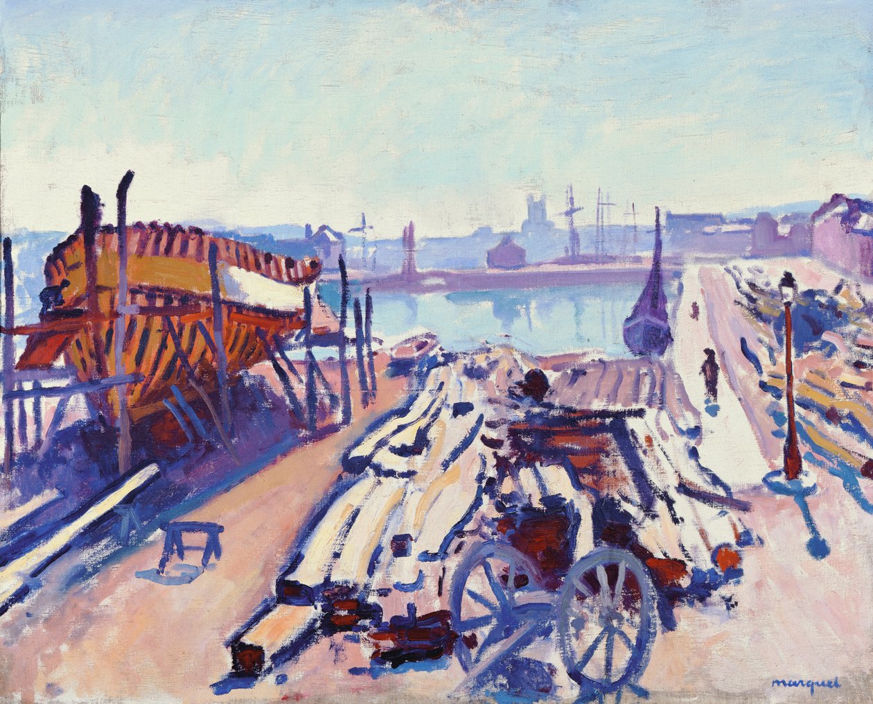 Havnen i Fecamp af Albert Marquet