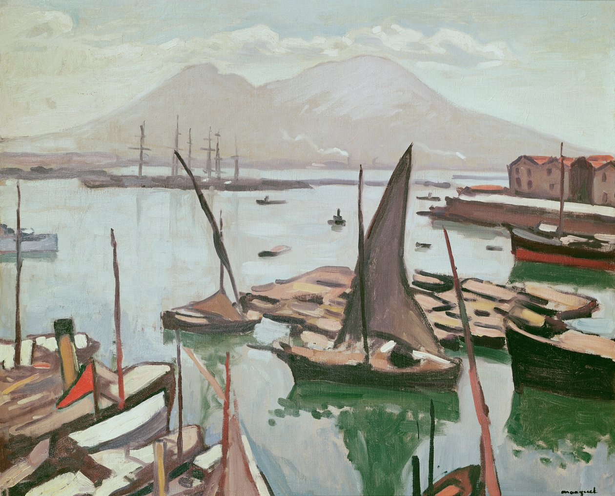 Napoli Havn af Albert Marquet