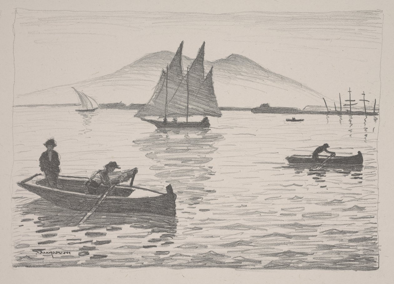 Napoli Havn af Albert Marquet