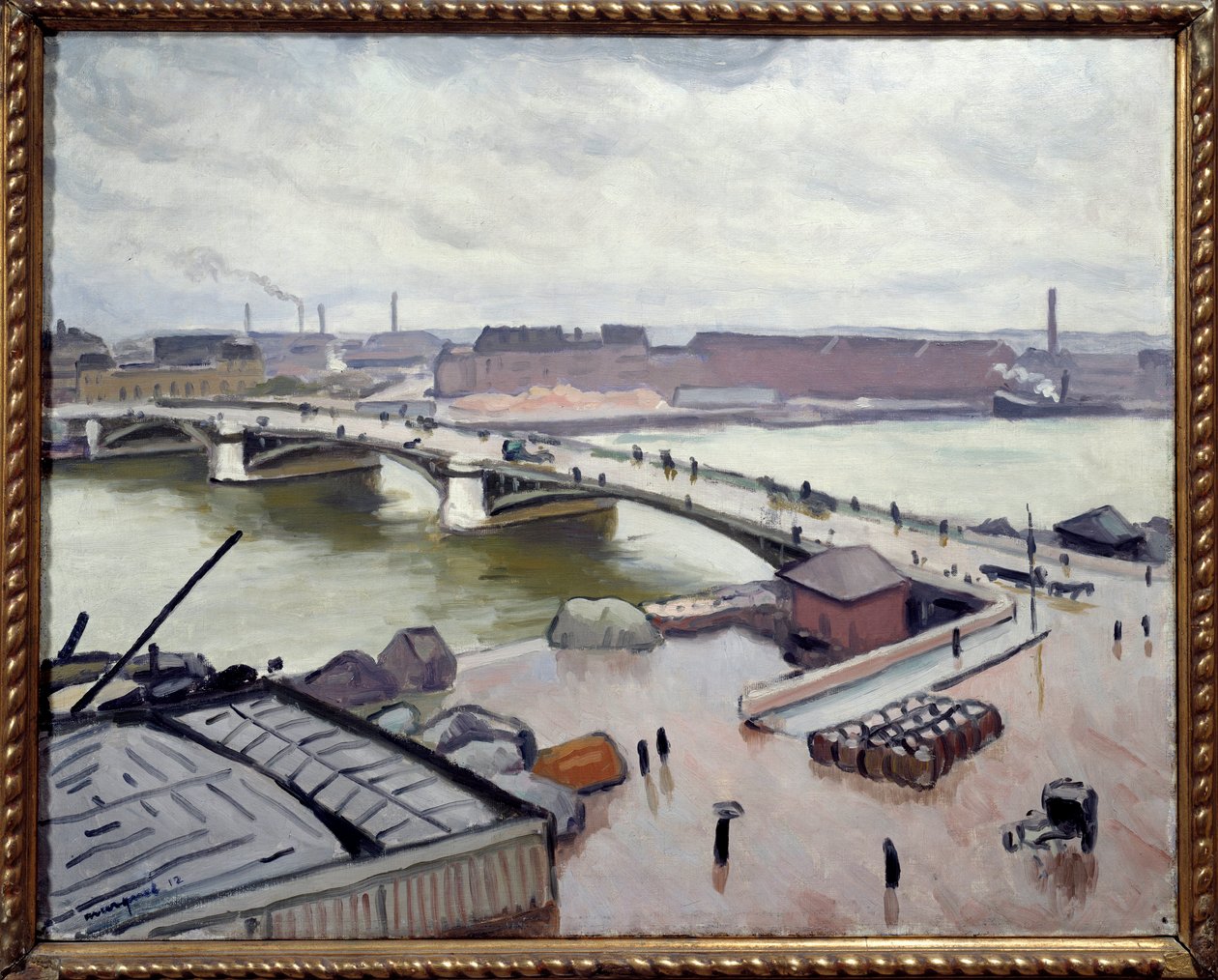 Rouen Havn af Albert Marquet