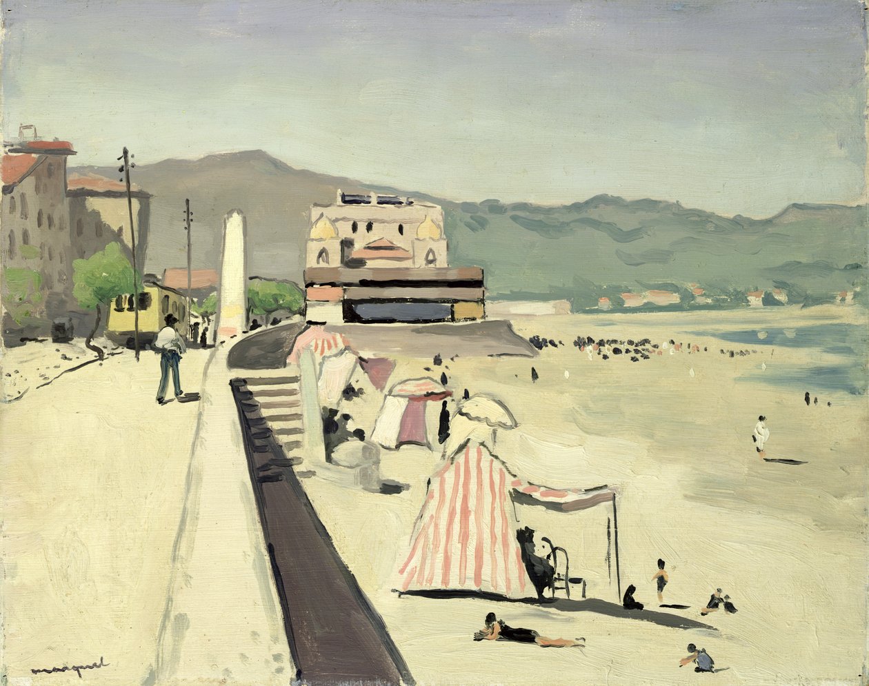 The Sands of Olonne (olie på panel) af Albert Marquet