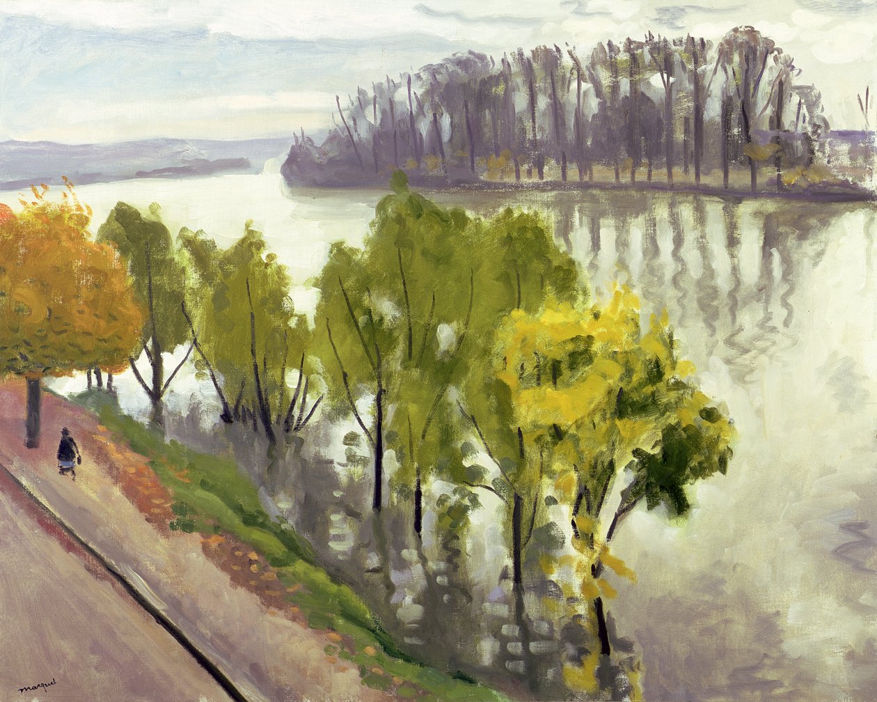 Seinen ved La Frette i efteråret, ca. 1939-40 (olie på lærred) af Albert Marquet