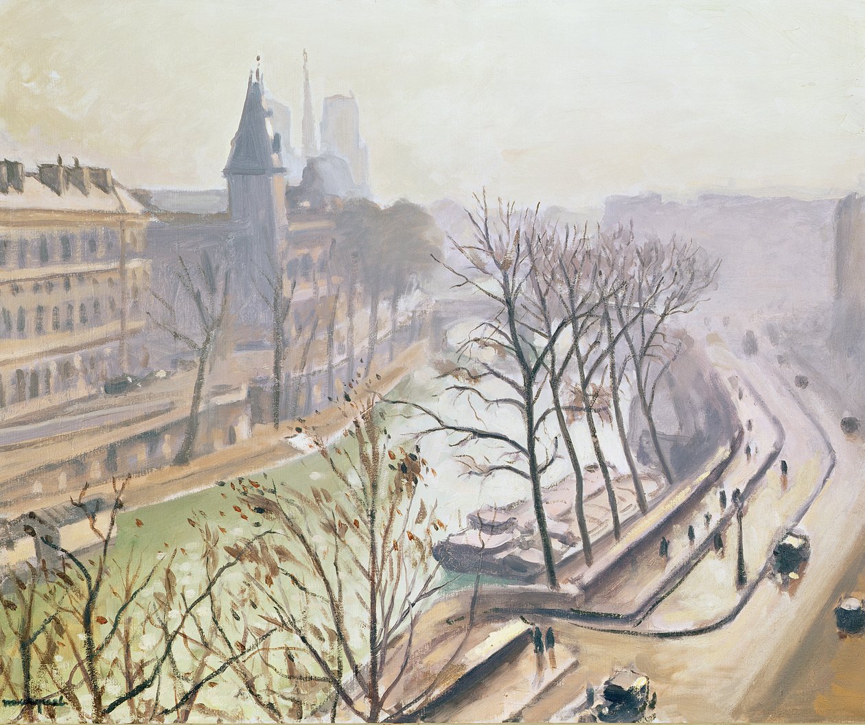 Seinen i Paris (olie på lærred) af Albert Marquet