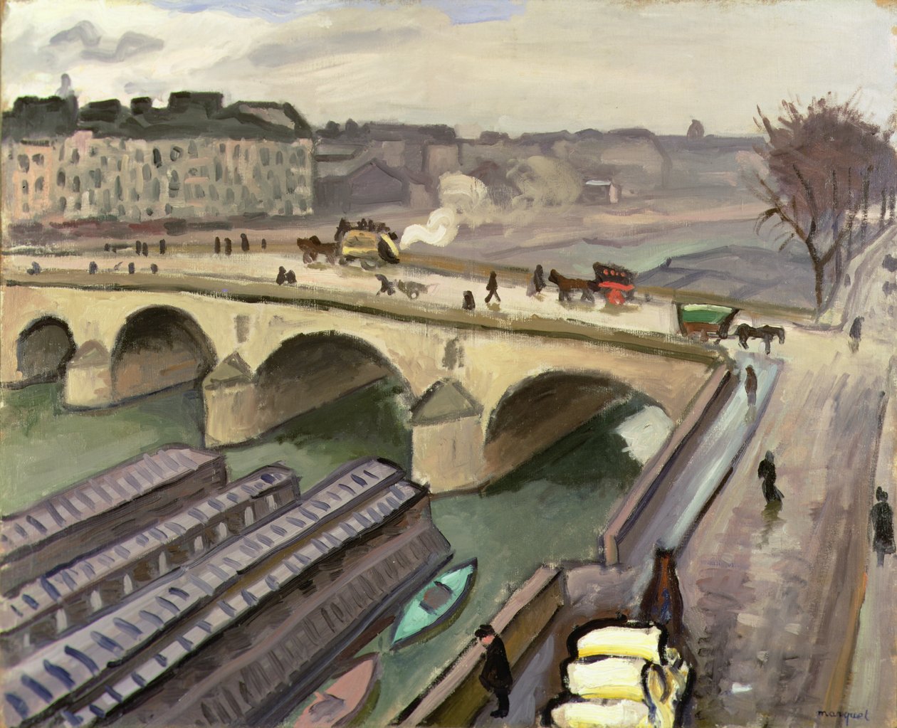 Seinen i Paris, ca. 1907 (olie på lærred) af Albert Marquet