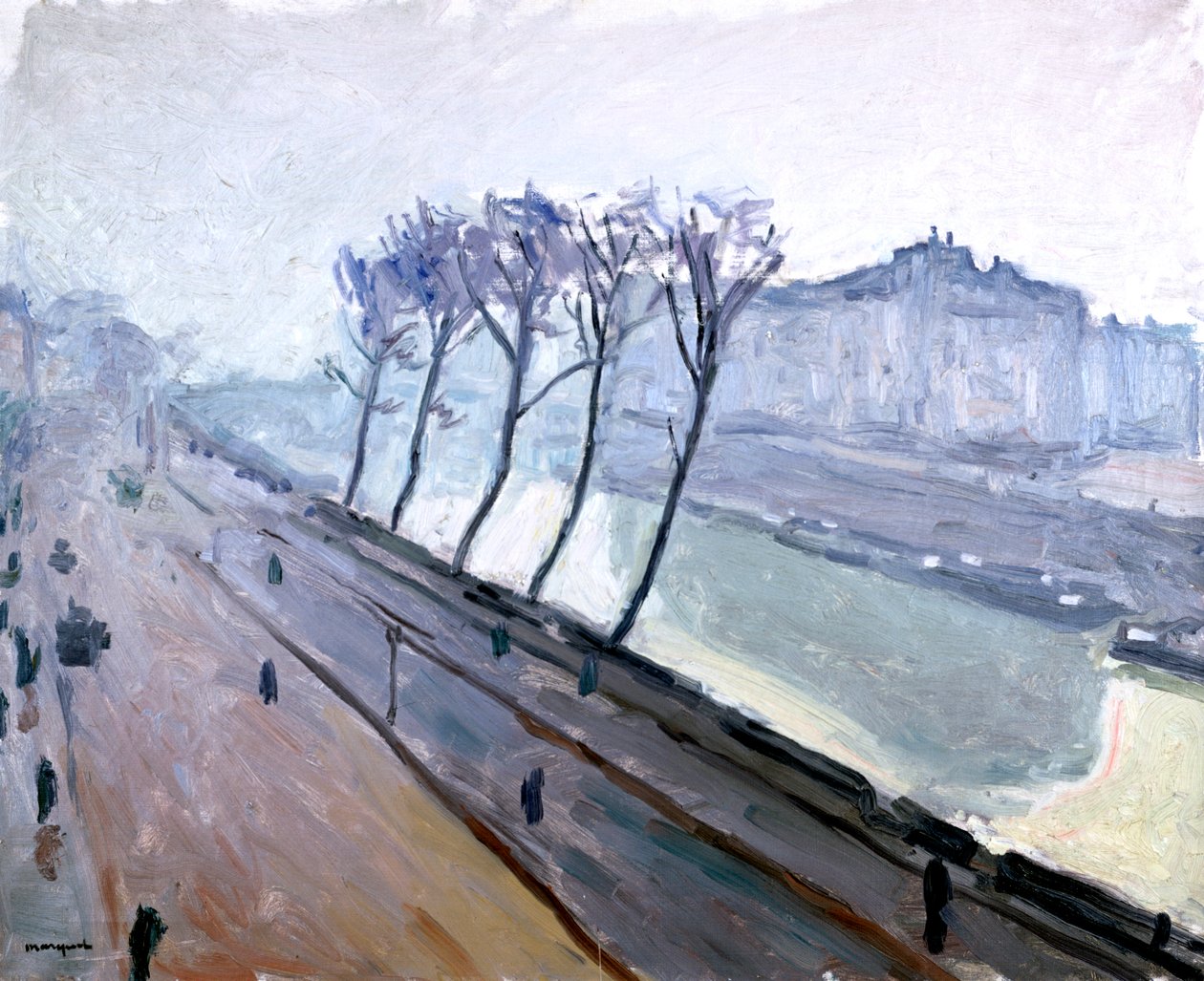 Seinen i Paris, begyndelsen af det 20. århundrede af Albert Marquet
