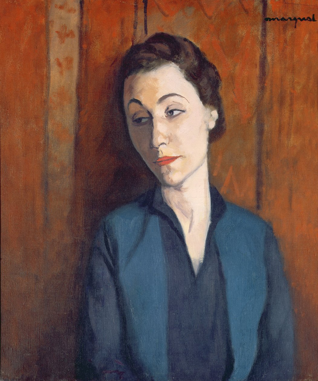 Kvinden i blåt af Albert Marquet