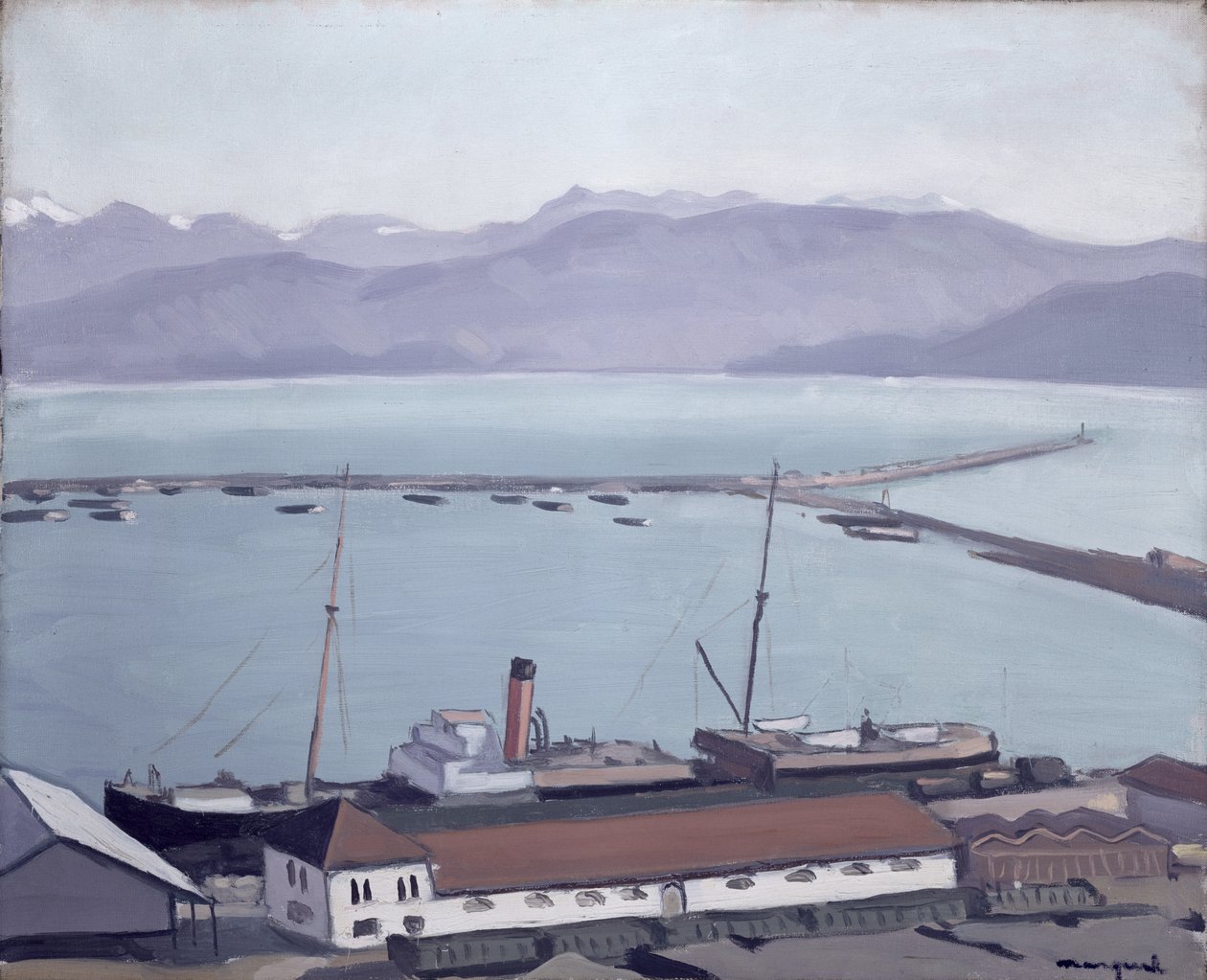 Udsigt ved Bougie, Algier af Albert Marquet