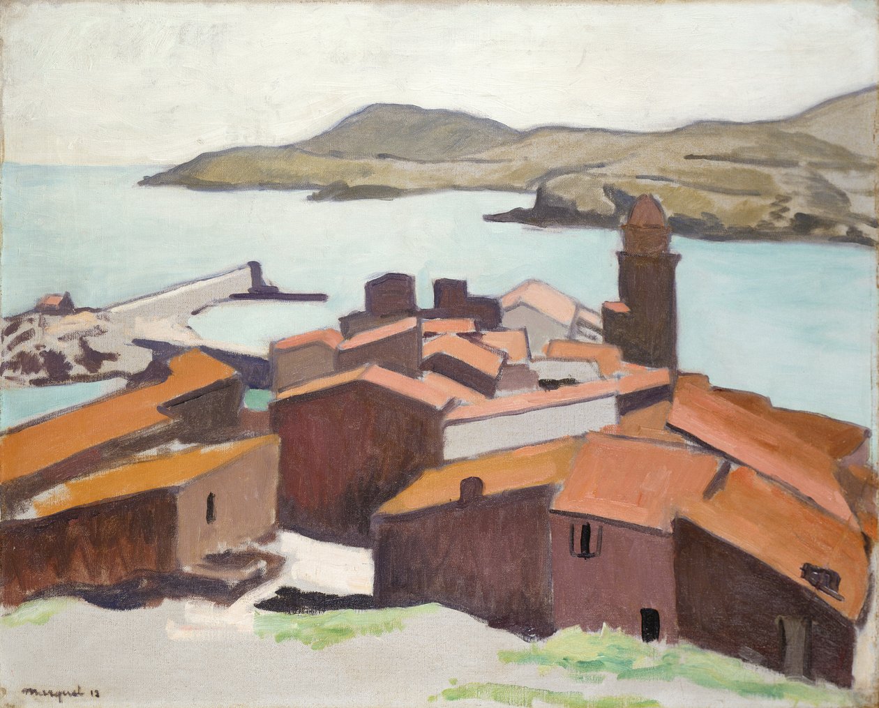 Udsigt over Collioure af Albert Marquet