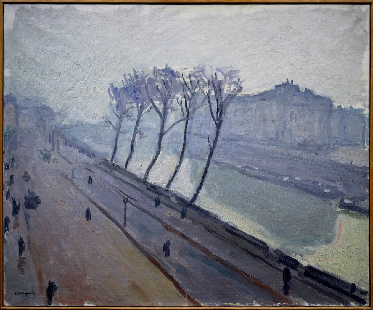 Udsigt over Seines kajer i Paris af Albert Marquet