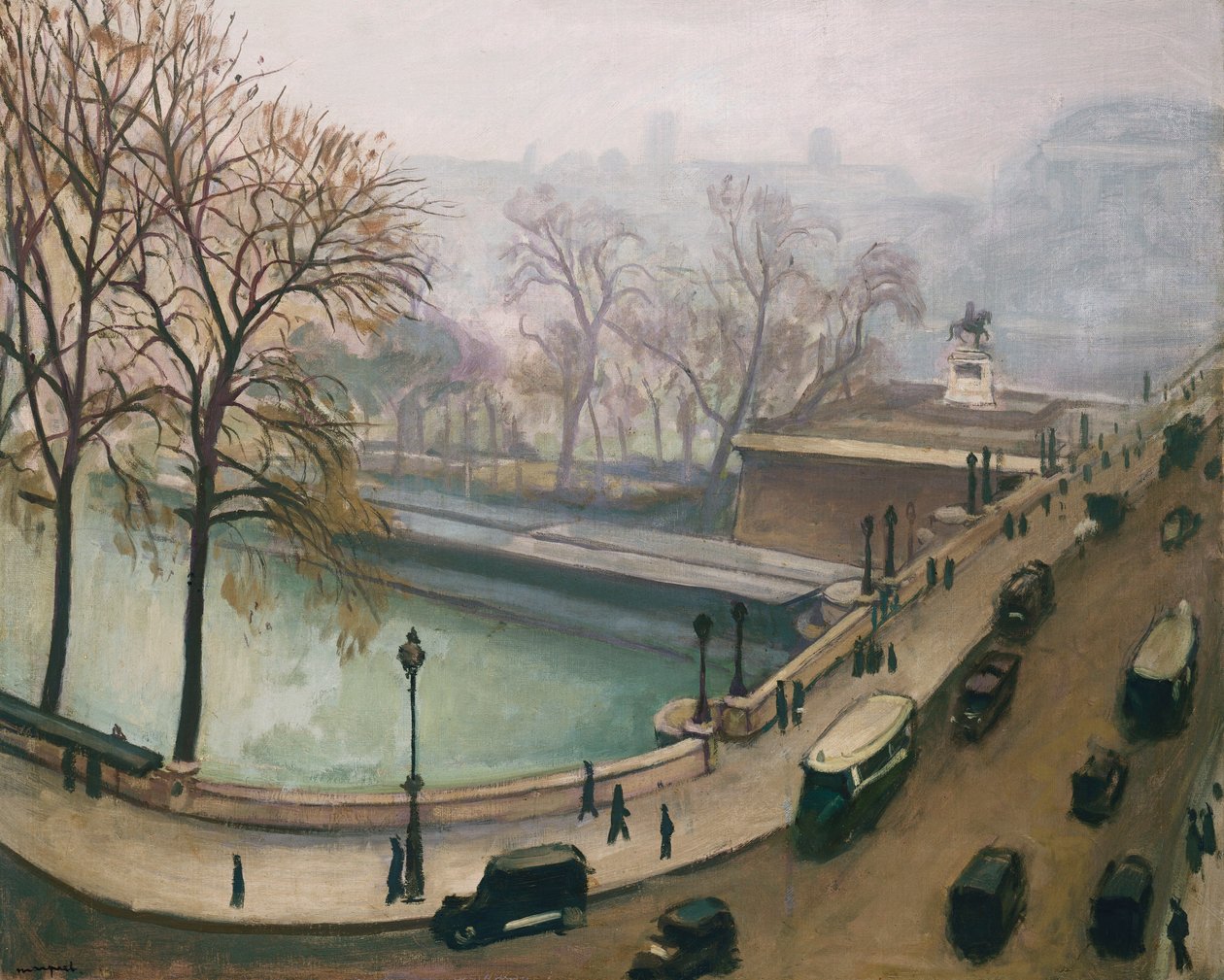 Udsigt over Seinen, ca. 1935 (olie på lærred) af Albert Marquet
