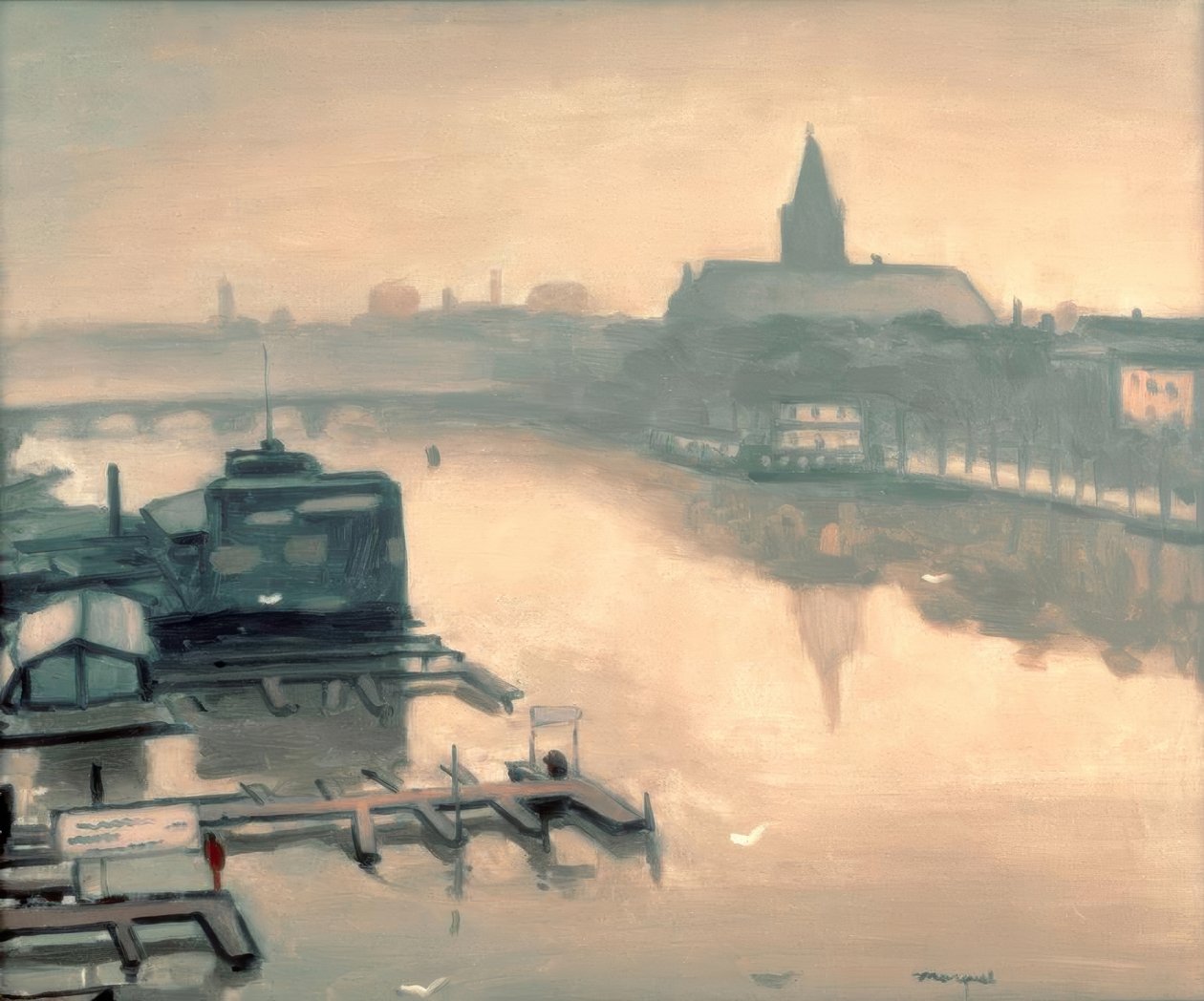Udsigt fra Amstelhotel af Albert Marquet