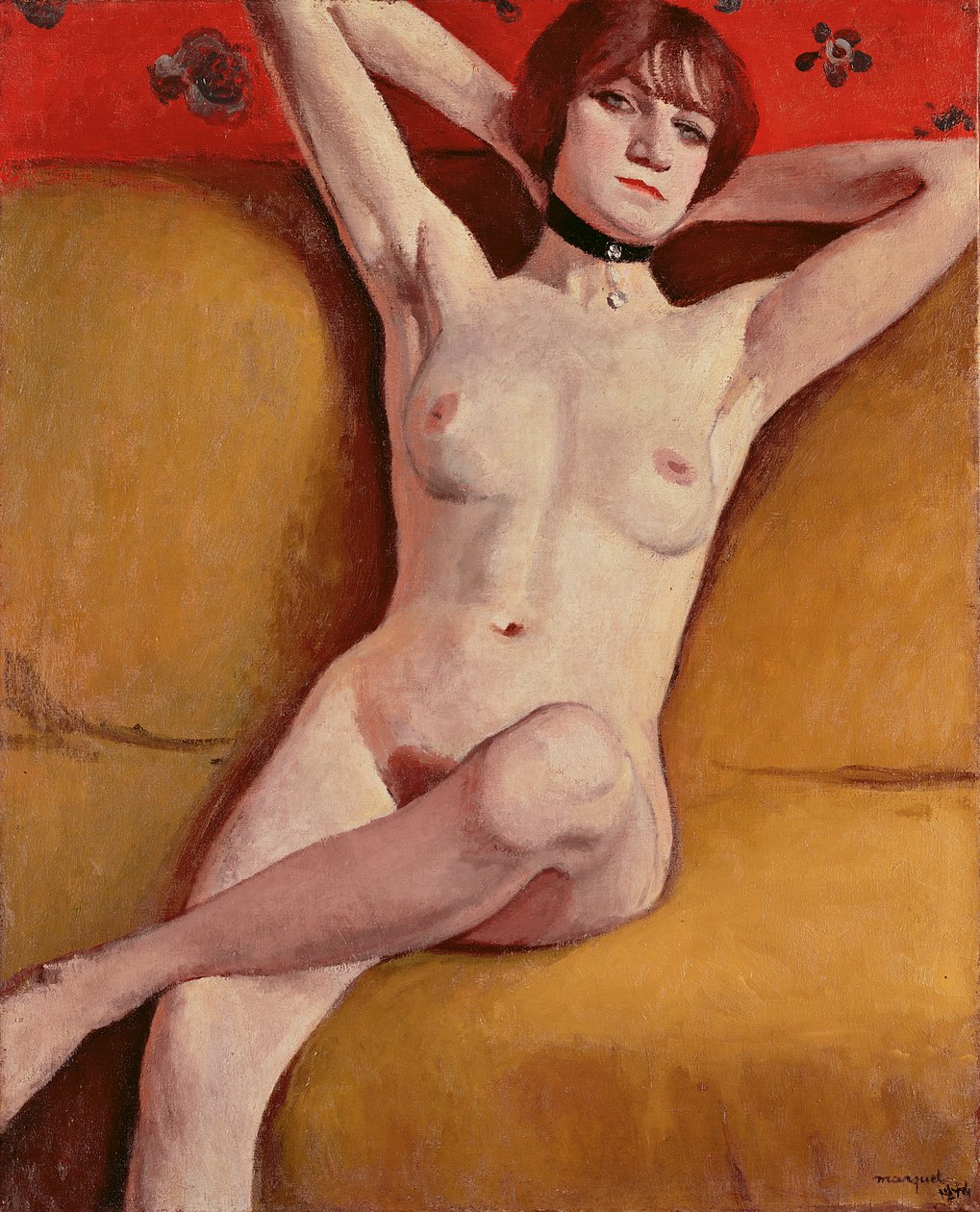 Kvinde på en Divan af Albert Marquet