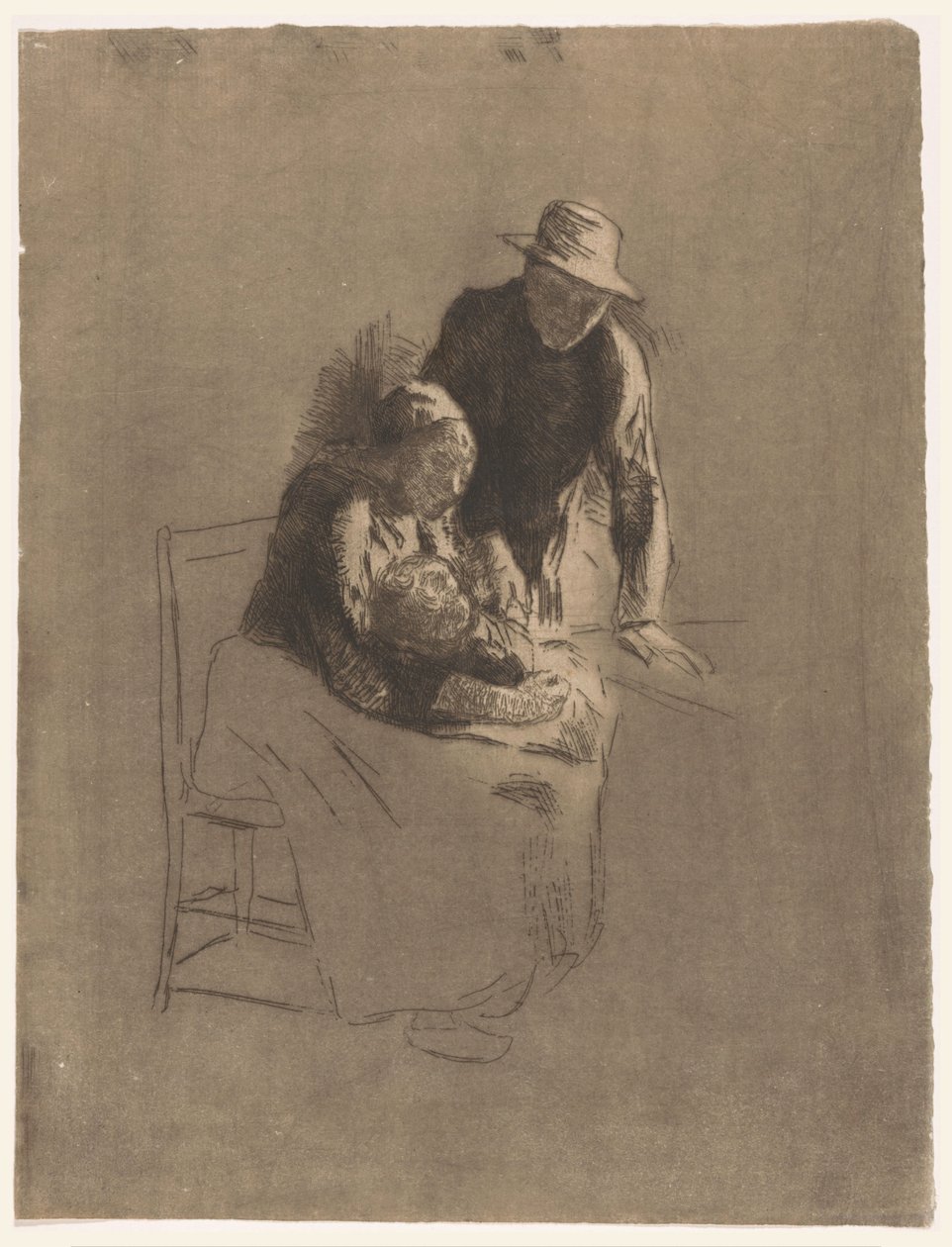 Gårdfamilie af Albert  Neuhuys
